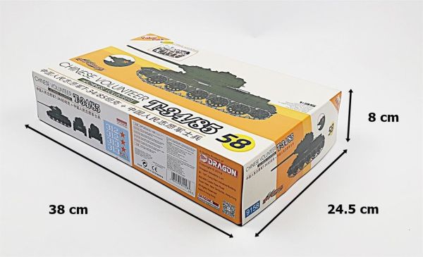 CyberHobby 9158 1/35 Ölçek, T 34/85 Tankı ve Mücahit Figürleri Demonte Plastik Maket Seti