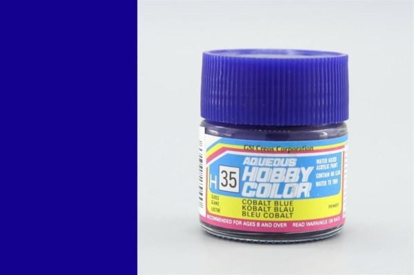 Mr.Hobby H-035 10 ml. Cobalt Blue, Aqueous Serisi Model Boyası