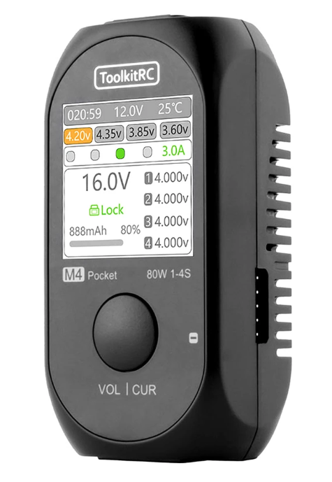 ToolkitRc M4 Pocket 1-4s 80W DC Şarj Aleti
