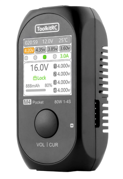 ToolkitRc M4 Pocket 1-4s 80W DC Şarj Aleti