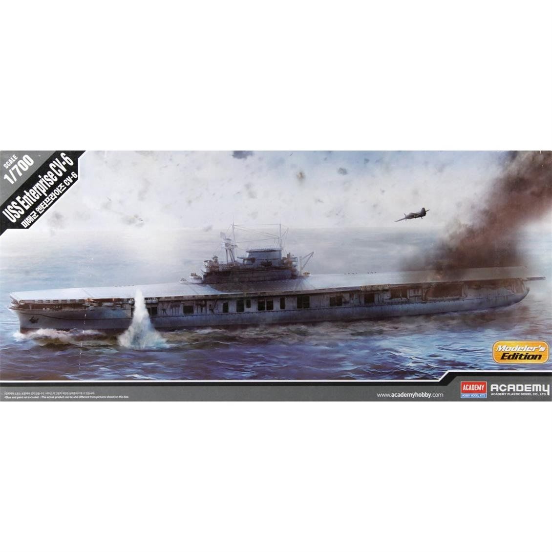 Academy 14224 1/700 Ölçek, USS Enterprise CV-6 Savaş Gemisi, Plastik Model kiti