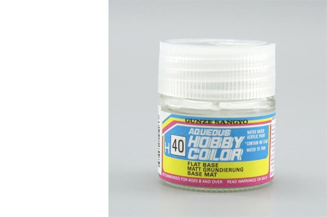 Mr.Hobby H-040 10 ml. Flat Base, Aqueous Serisi Model Boyası