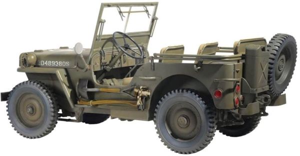 Dragon 75052 1/6 Ölçek, ABD 1/4 Ton 4x4 Jeep (with m2 .50-cal machine gun) Plastik Model Kiti