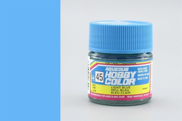 Mr.Hobby H-045 10 ml. Light Blue, Aqueous Serisi Model Boyası