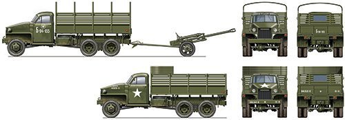 LEND LEASE U.S.TRUCK with ZIS - 3 gun