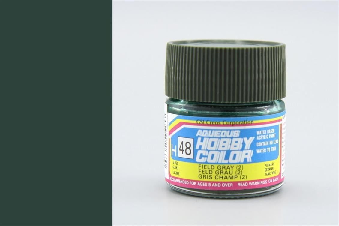 Mr.Hobby H-048 10 ml. Field Gray (2), Aqueous Serisi Model Boyası