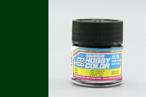 Mr.Hobby H-059 10 ml. IJN Green, Aqueous Serisi Model Boyası