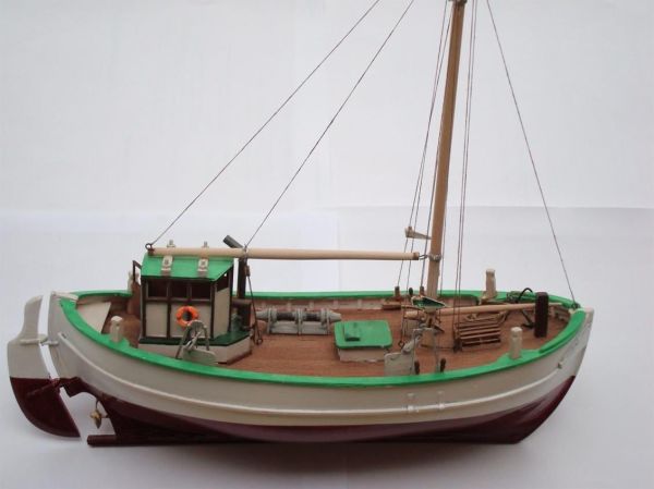 Türk Model 1/55 101 SVEA İskandinav Balıkçı Teknesi, 29 cm. Ahşap Model Kiti