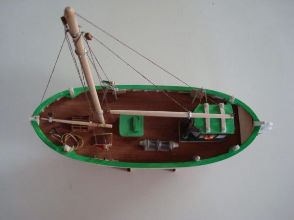 Türk Model 1/55 101 SVEA İskandinav Balıkçı Teknesi, 29 cm. Ahşap Model Kiti