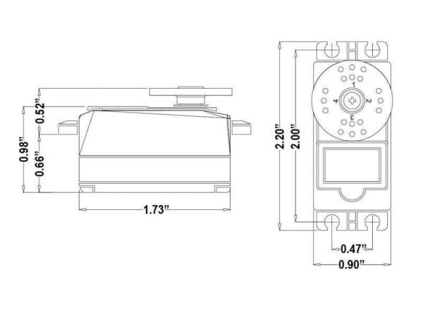 Hitec HS-77BB Alçak Pofil Aileron Servo (MG)