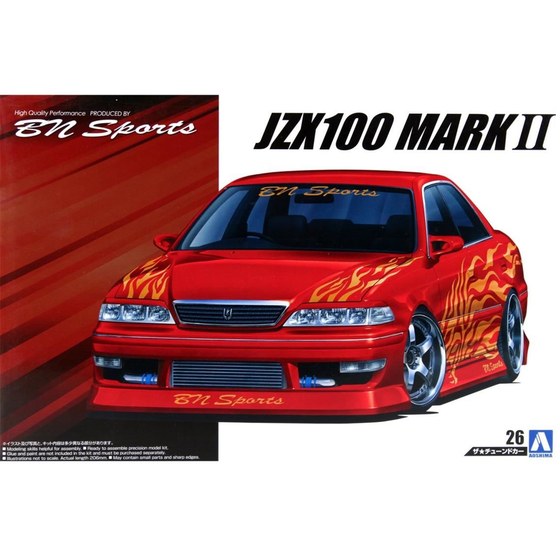 Aoshima 05357 1/24 Ölçek, Bn Sports Jzx100Mark Ii Tourer V 98 Toy, Plastik Model kiti