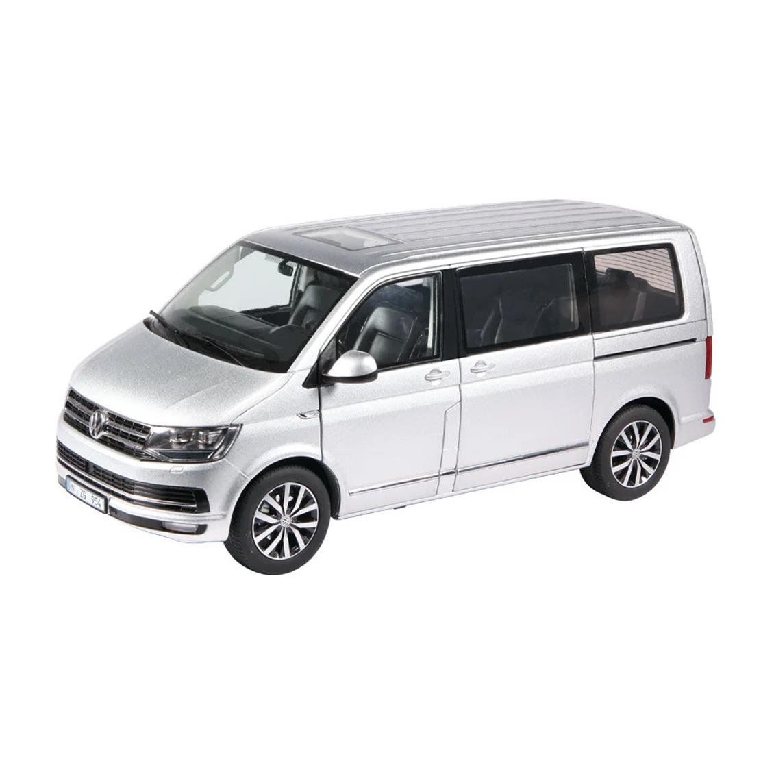 NZG LX95400055 1/18 Ölçek, VW T 6.1 Multivan, Gümüş, Sergilemeye Hazır Metal Minibüs Modeli