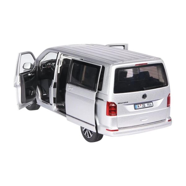 NZG LX95400055 1/18 Ölçek, VW T 6.1 Multivan, Gümüş, Sergilemeye Hazır Metal Minibüs Modeli