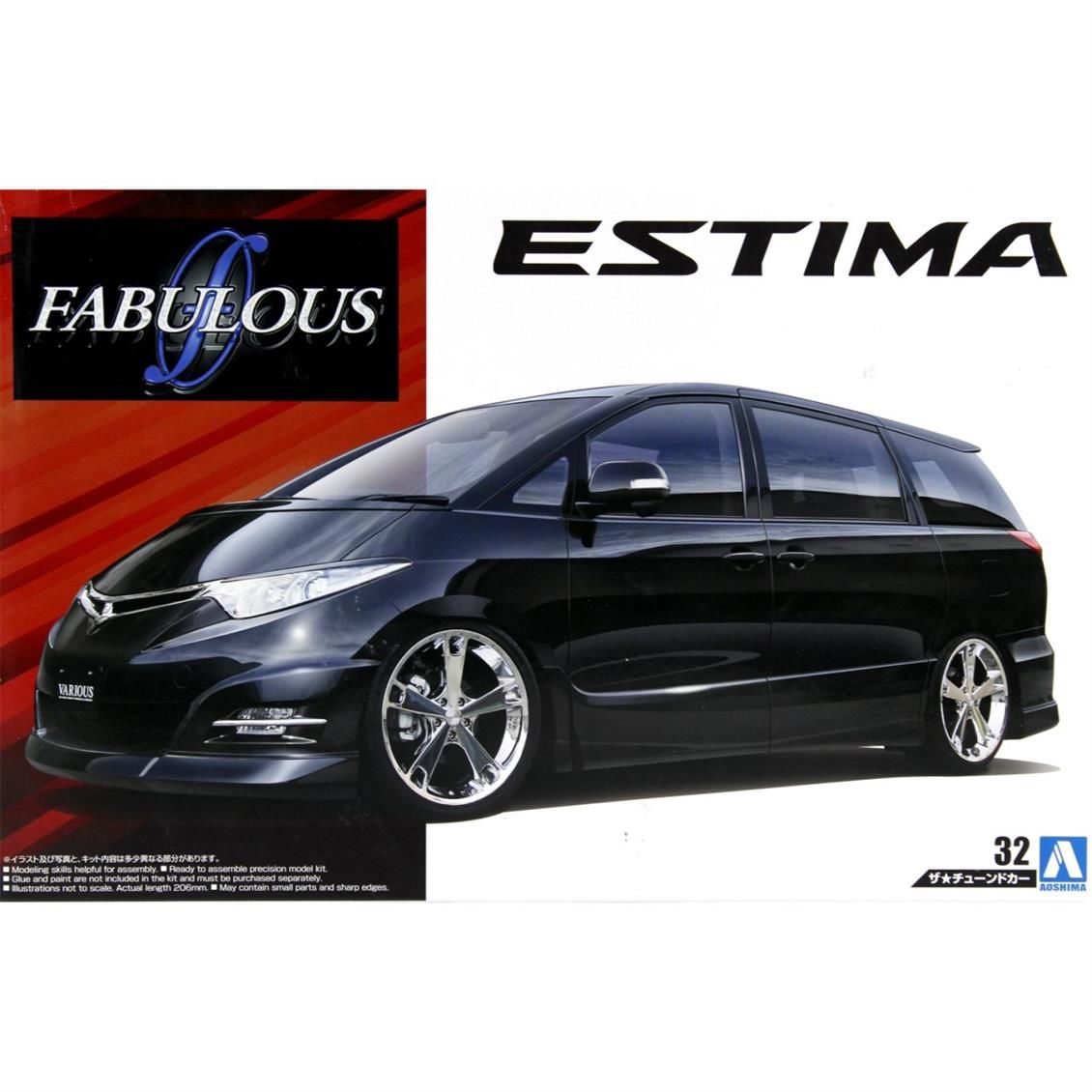 Aoshima 05363 1/24 Ölçek, Fablous Various Gsr50 Estima 06 Toyota, Plastik Model kiti