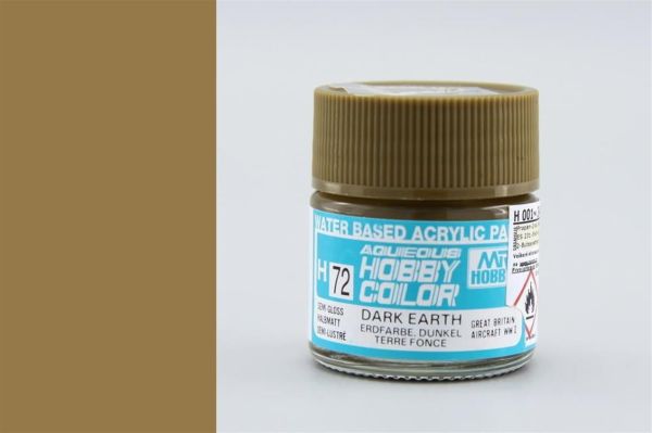 Mr.Hobby H-072 10 ml. Dark Earth, Aqueous Serisi Model Boyası