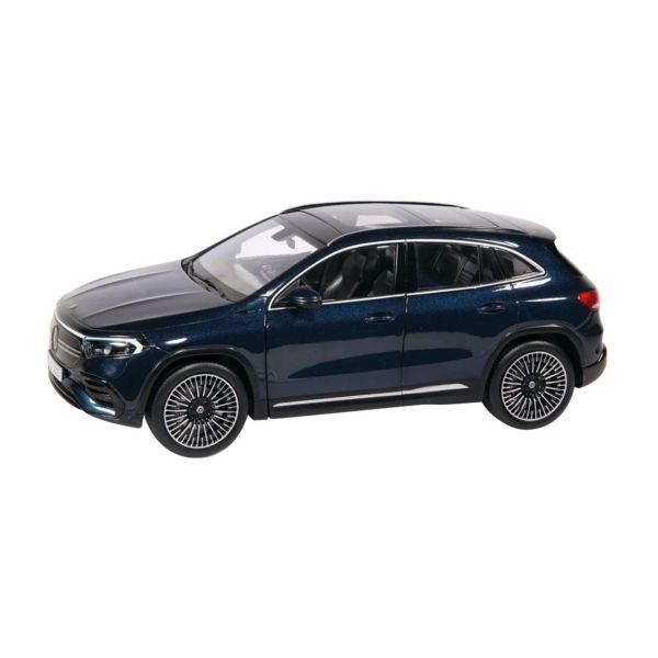 NZG PM10150021 1/18 Ölçek, Mercedes-Benz EQA, Metalik Mavi,Sergilemeye Hazır Metal Araba Modeli