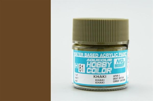 Mr.Hobby H-081 10 ml. Khaki, Aqueous Serisi Model Boyası