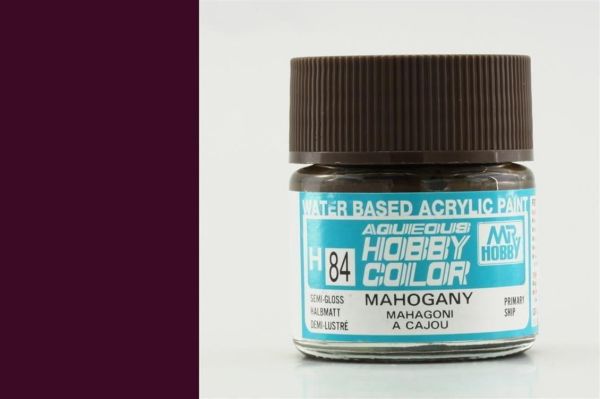 Mr.Hobby H-084 10 ml. Mahogany, Aqueous Serisi Model Boyası