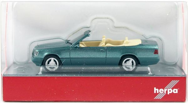 Herpa 430999 1/87 Ölçek, MB 320CE-24 Cabrio, Yeşil, Sergilemeye Hazır Model Araç