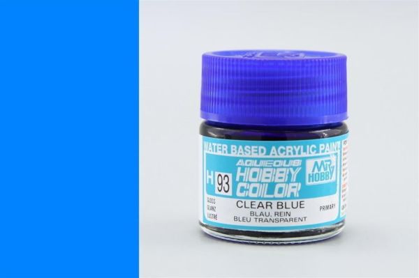 Mr.Hobby H-093 10 ml. Clear Blue, Aqueous Serisi Model Boyası