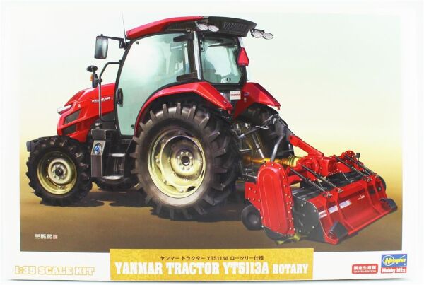 Hasegawa 66106 1/35 Ölçek, Yanmar Tractor YT5113A (Rotary), Plastik Model Kiti