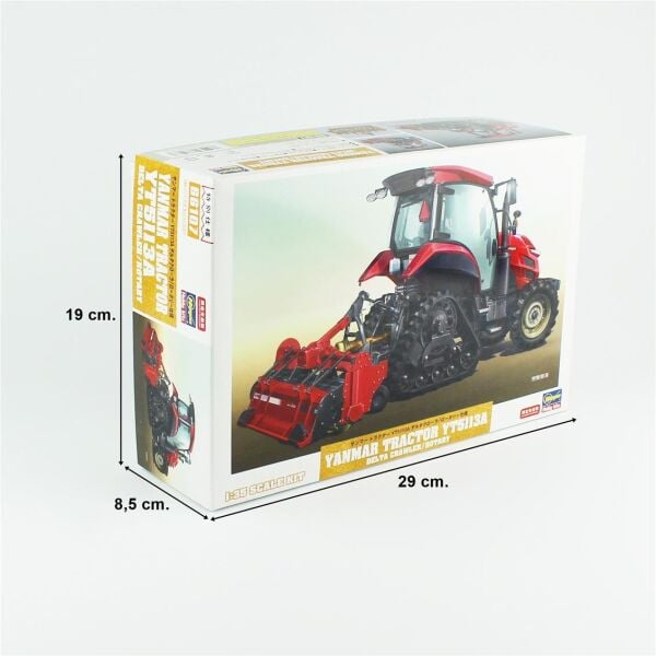 Hasegawa 66107 1/35 Ölçek, Yanmar Tractor YT5113A (Delta Crawler/Rotary), Plastik Model Kiti