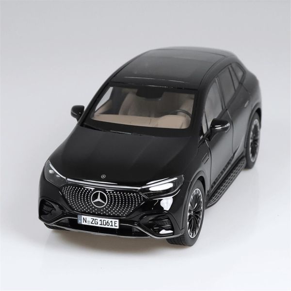 NZG PM10610050 1/18 Ölçek, Mercedes-Benz EQE AMG Line SUV, Metalik Siyah, Sergilemeye Hazır Metal Araba Modeli