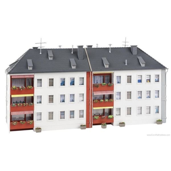 Faller 190084 1/87 Ölçek, Apartmanlar Seti, Plastik Model Kiti