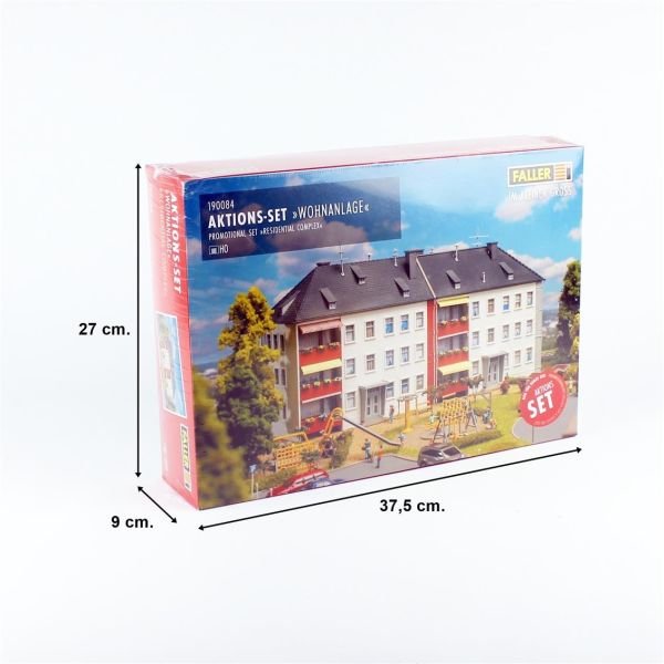 Faller 190084 1/87 Ölçek, Apartmanlar Seti, Plastik Model Kiti