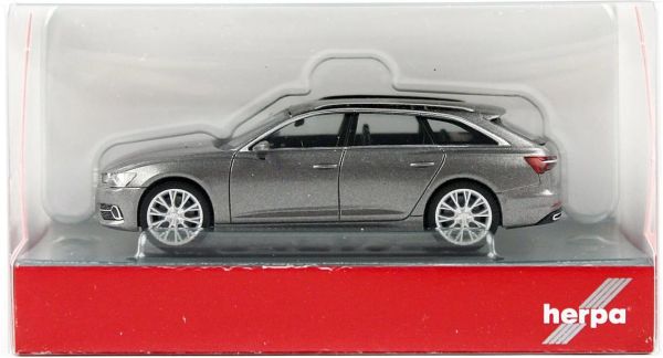 Herpa 430647-003 1/87 Ölçek, Audi A6 Avant, Gri, Sergilemeye Hazır Model Araç