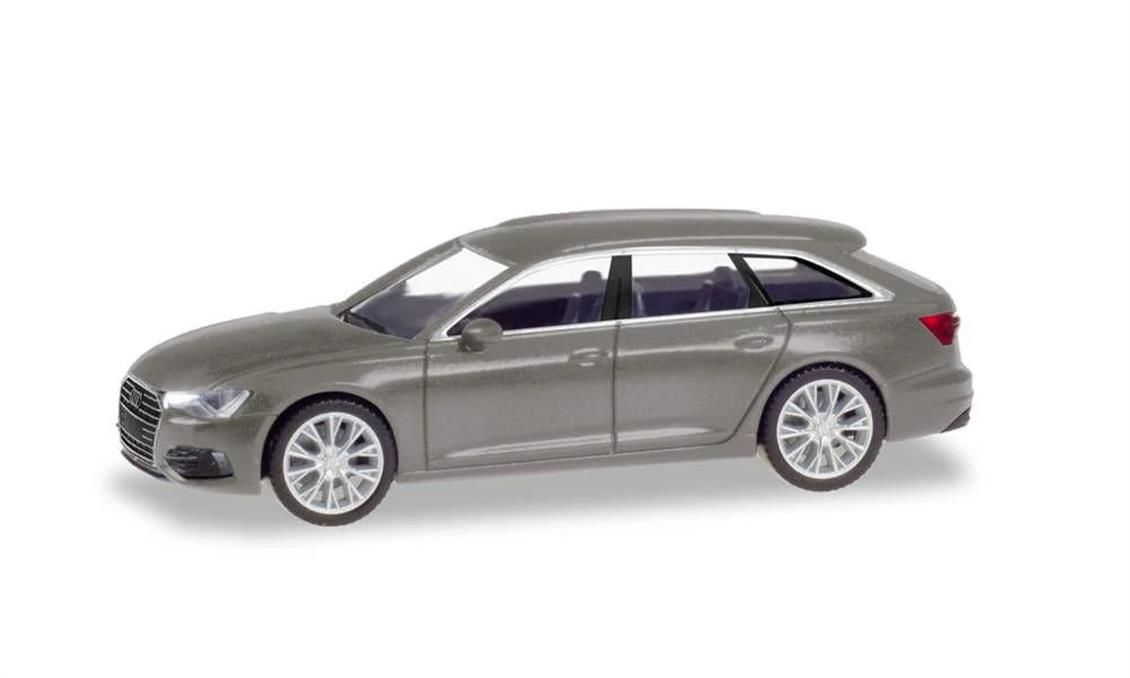 Herpa 430647-003 1/87 Ölçek, Audi A6 Avant, Gri, Sergilemeye Hazır Model Araç