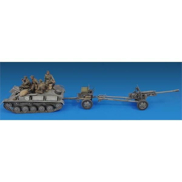 MiniArt Alman Topçu Traktörü T-70(r) & 7,62cm Top FK288(r)