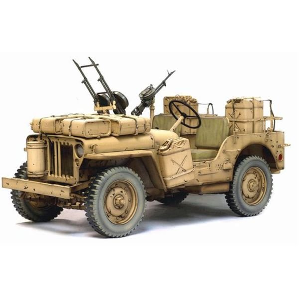 Dragon 75038 1/6 Ölçek, SAS 4x4 Desert Raider Jeep  Plastik Model Kiti