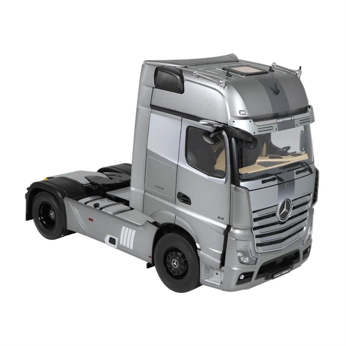 NZG LM10770055 1/18 Ölçek, Mercedes-Benz ACTROS Giga (Edition 3), Sergilemeye Hazır Metal Çekici Modeli