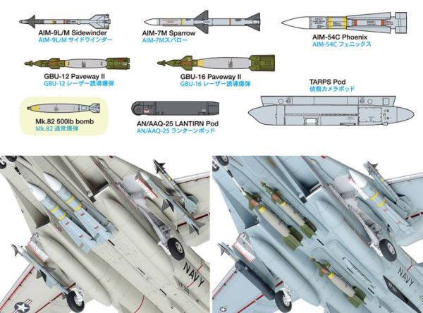 1/48 F-14A (Late) Launch Set