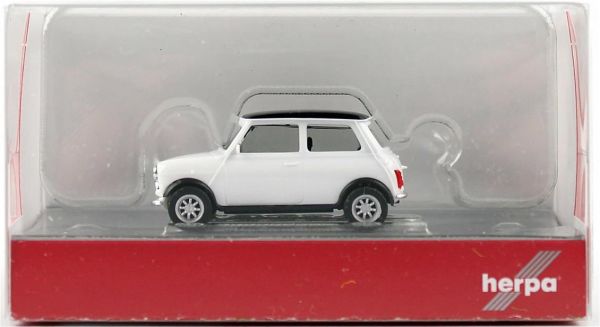 Herpa 421058 1/87 Ölçek, Mini Cooper Klasik, Beyaz, Sergilemeye Hazır Model Araç