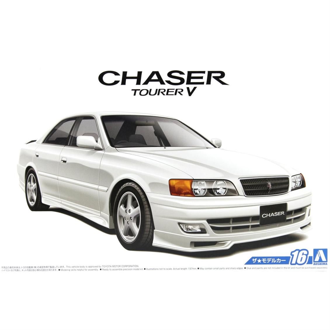 Aoshima 05213 1/24 Ölçek, Toyota Jzx100 Chaser Tourer V 98, Plastik Model kiti