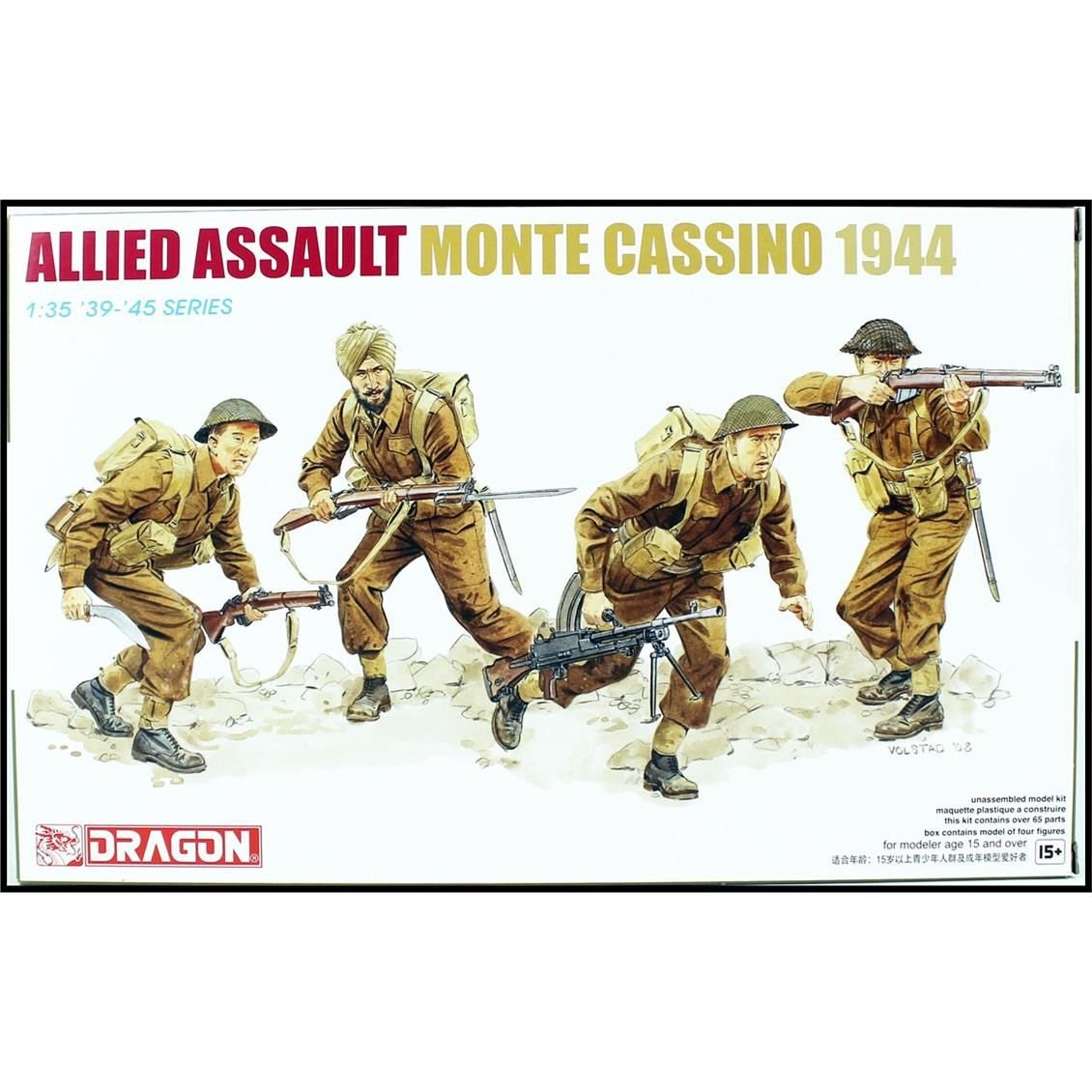 Dragon 6515 1/35 Ölçek, Monte Cassino Müttefik Taarruzu, Figürleri Plastik Model Kiti