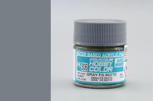 Mr.Hobby H-306 10 ml. Gray FS 36270, Aqueous Serisi Model Boyası