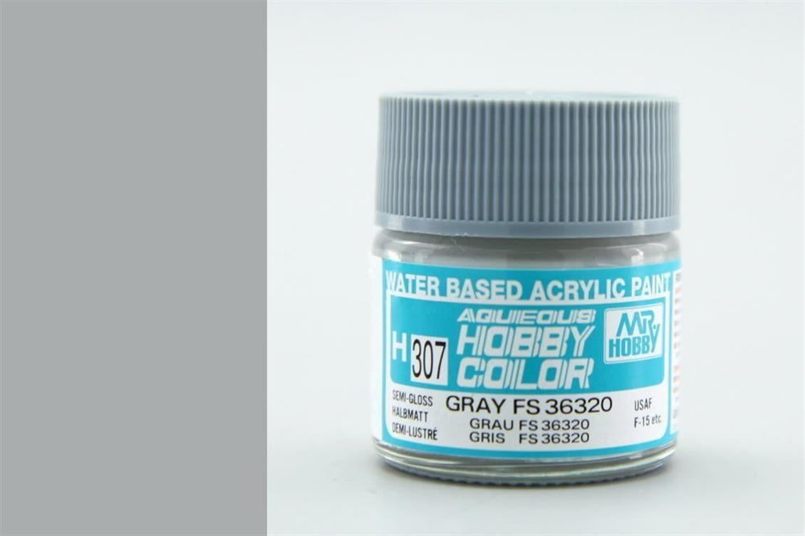 Mr.Hobby H-307 10 ml. Gray FS 36320, Aqueous Serisi Model Boyası