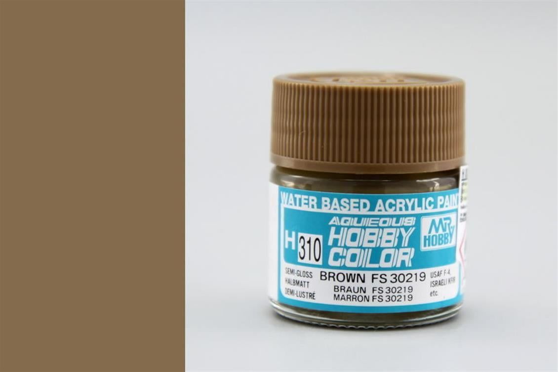 Mr.Hobby H-310 10 ml. Brown FS 30219, Aqueous Serisi Model Boyası