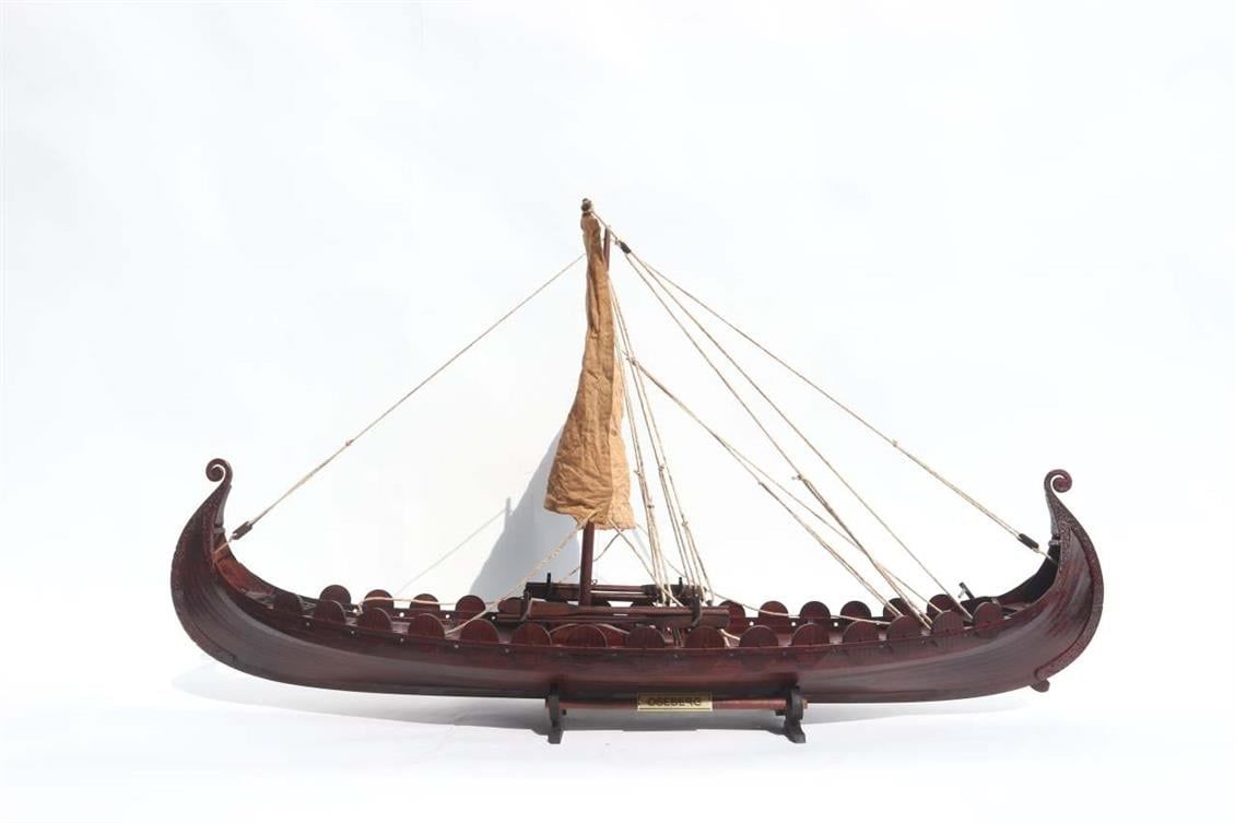 Gianhien Fb0021W80 Oseberg Viking Fargag Ahşap Hazır Yelkenli Gemi Maketi