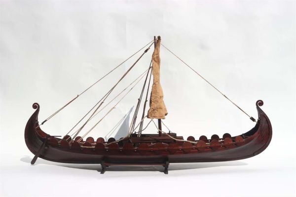 Gianhien Fb0021W80 Oseberg Viking Fargag Ahşap Hazır Yelkenli Gemi Maketi