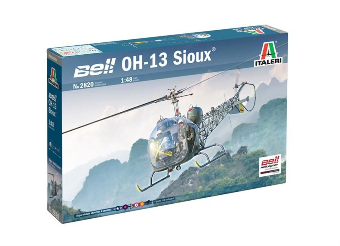 Italeri 2820S 1/48 Ölçek, OH-13 Sioux ( Kore Savaşı ) Helikopter, Plastik Model kiti