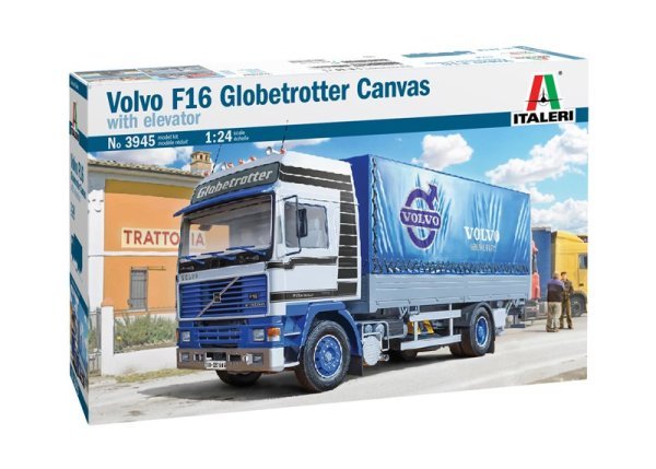 VOLVO F16 Globetrotter Canvas Truck with elevator