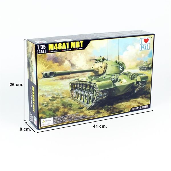 I Love Kit 63531 1/35 Ölçek, M48A1 Ana Muhabere Tankı, Plastik Model kiti