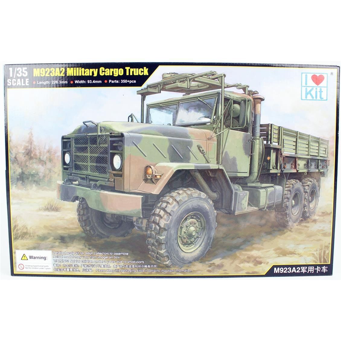 I Love Kit 63514 1/35 Ölçek, M923A2 Askeri Kargo Kamyonu, Plastik Model kiti