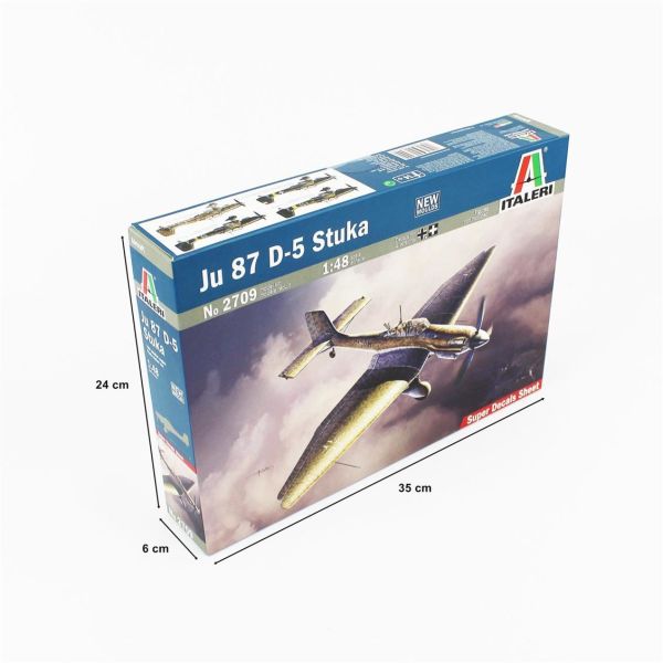 Italeri 2709S 1/48 Ölçek, Ju 87 D-5 Stuka Savaş Uçağı, Plastik Model kiti