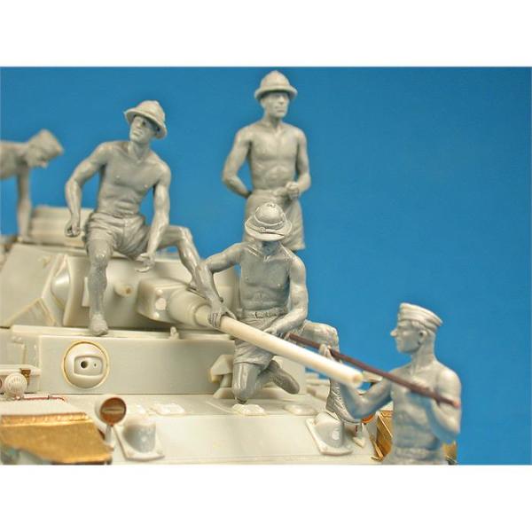 MiniArt Alman Tank Mürettebatı Afrika Korps. Özel Üretim