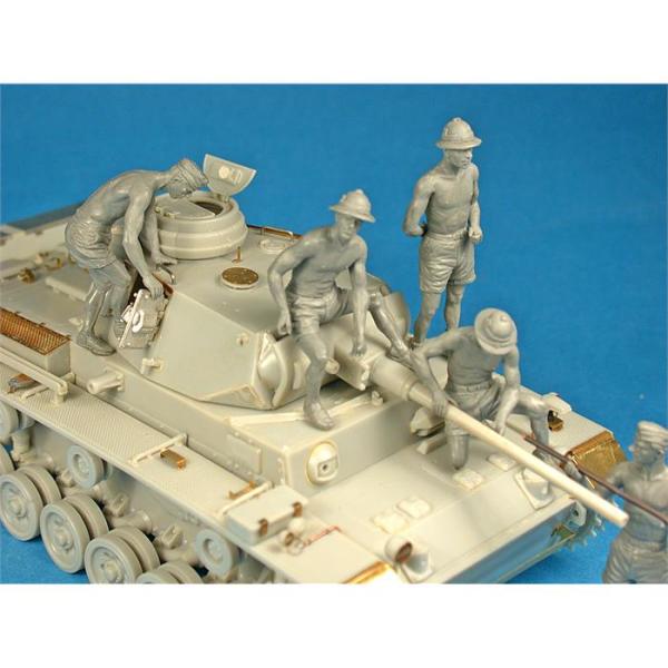 MiniArt Alman Tank Mürettebatı Afrika Korps. Özel Üretim